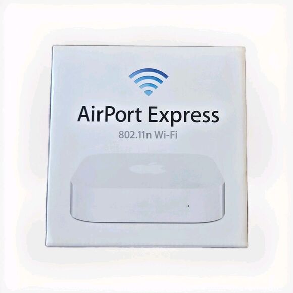 Apple MC414LL/A  AirPort Express Base Station Wireless Router - White - Picture 1 of 3